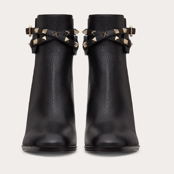 grainy calfskin ankle boot 90mm
